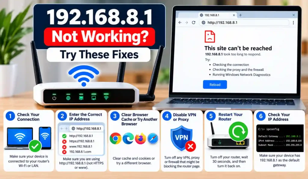 192.168.8.1 Troubleshooting Guide